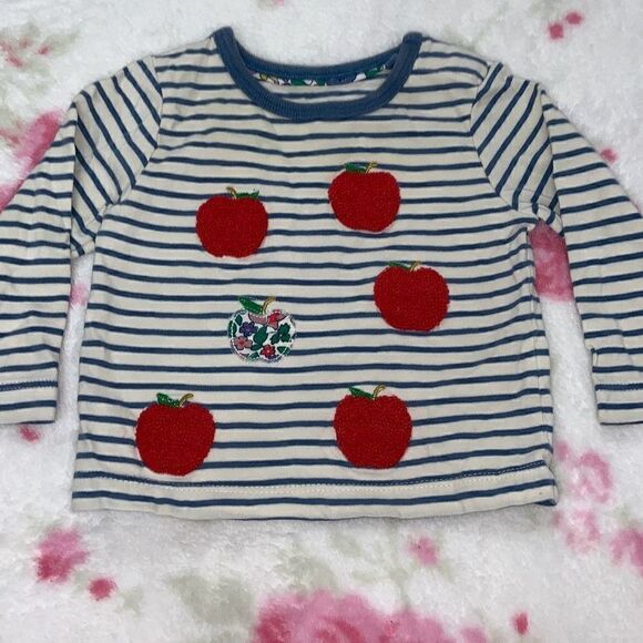 Baby boden apple appliqué shirt 3/6 - Picture 1 of 4